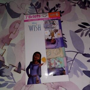 Disney Wish Girls 7-Pack Briefs - Purple, Pink, Mint, Cream